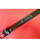 SHRINER BROWN  Genuine Leather Belt &amp; Buckle - $47.23 CAD