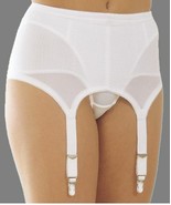 Rago Six Strap Medium Shaping Garter Belt &amp; Stockings White Style 72522 ... - $52.92 CAD+