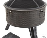 Fire Pit Set, Wood Burning Pit -Includes Screen, Cover And Log Poker- Gr... - $145.96