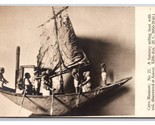 RPPPC Funerary Sailing Boat Museum of Cairo Egypt UNP Postcard Z4 - $9.85