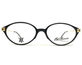 Anglo American Eyeglasses Frames MOD.7102 BLK Black Gold Oval 54-17-135 - £146.87 GBP