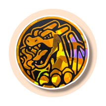 Pokemon Collectible Flip Coin: Charizard, Orange Cracked Ice - $19.90