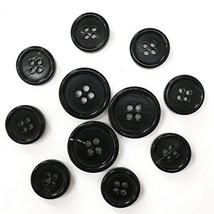 Natural Horn Button, For Blazer Suits Uniform Jacket, Four Holes Circular Button - £17.56 GBP