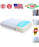 Cooling Gel Memory Foam Pillow - Ergonomic Support for Hot Sleepers, Sta... - $2,326.18 MXN