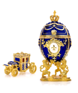 Royal Imperial Blue Russian Easter Egg Replica : Extra Large 6.6 inch + ... - $74.20