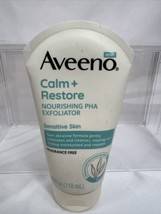 Aveeno Calm + Restore Therapy Cleanser PHA Exfoliator 4.0oz FragFree COM... - $5.99