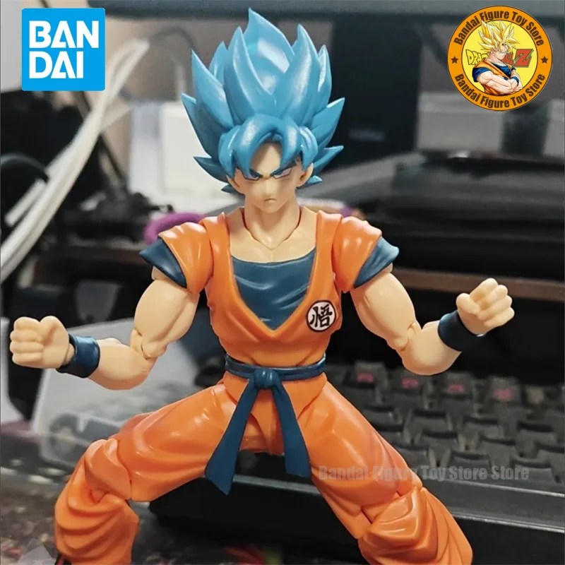 16cm Original Bandai Son Goku Action Figure S.H.Figuarts Son Goku Dragon Ball - £56.08 GBP