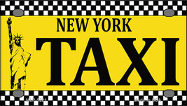 New York Taxi Novelty Mini Metal License Plate Tag - £11.76 GBP