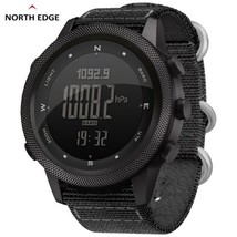 Apache 46 Mens Outdoor Mountain Smartwatch Digital Military Style Black Silicone - £45.42 GBP
