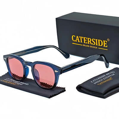 Retro Round Punk Sunglasses UV400  Unisex Festival Eyewear - $27.00