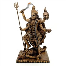 KALI STATUE 8.75&quot; Hindu Mother Goddess of Destruction GOOD QUALITY Bronz... - $649.27 MXN