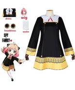 1 Set SPY FAMILY Anya Forger Cosplay Size L Costume Kids Kawaii Dress Ha... - £28.84 GBP