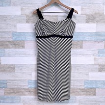 Athleta Striped Pura Swim Dress Black White Underwire UPF 50 Womens 38D ... - $59.39