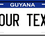 Guyana Blue License Plate Personalized Car Bike Motorcycle - $10.99+