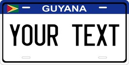 Guyana Blue License Plate Personalized Car Bike Motorcycle - £8.63 GBP+