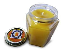 Honeysuckle Jasmine Scented 100 Percent  Beeswax Jar Candle, 12 oz - £21.65 GBP
