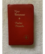 1985 Dark Red Gideon New Testament  GOOD condition  See pics and listing... - $84.35 MXN