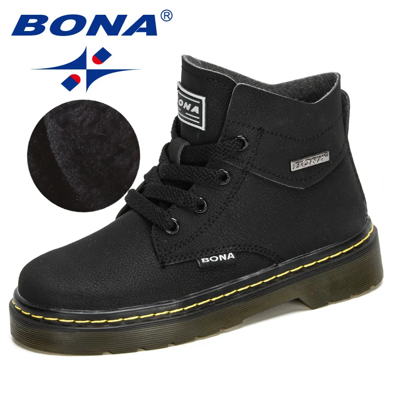 BONA 2024 New Designers Snow Boots Children Warm Non-Slip Shoes Boys Girls -Up O - £180.34 GBP