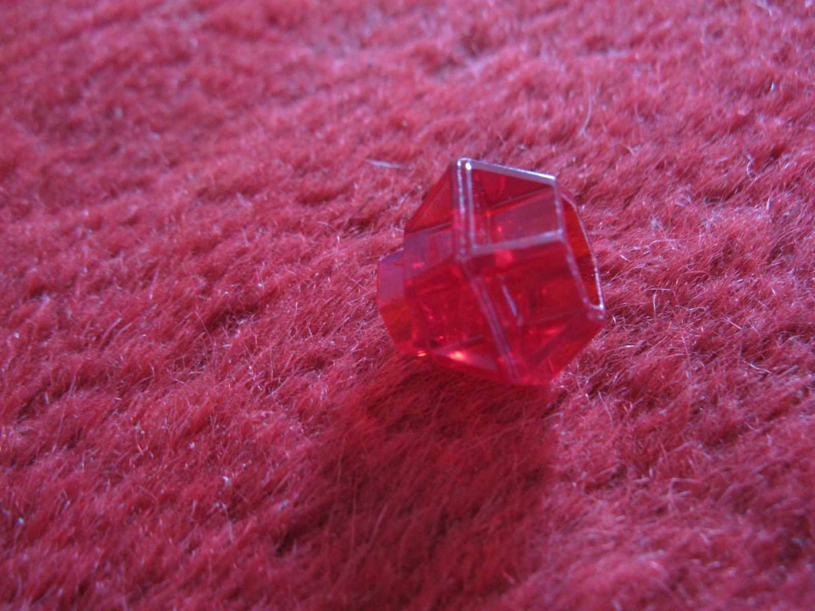 1986 Fireball Island Board game piece: Red Ruby Jewel
