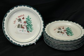 Atico Let It Snow Dinner Plates 10.25&quot; Lot of 8 Christmas - £35.16 GBP