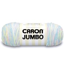 Caron 29400909010 Jumbo Ombre Yarn, 12 oz, Baby Rainbow, 1 Ball - £29.10 GBP