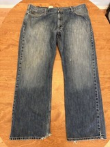 Carhartt Jeans Adult 40x31 Blue Denim Loose Straight Fit Workwear - $19.80