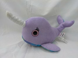 Ganz Narwhal Whale Plush 11 Inch Purple Sparkles Stuffed Animal Toy - £8.57 GBP