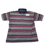 Focus Shirt Mens XL Multicolor Polo Golf Button Up Short Sleeve Collared... - £20.48 GBP