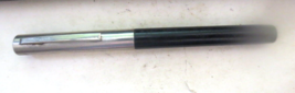 Vintage SHEAFFER Fountain Pen Fine Black &amp; CHROME 4 7/8&quot; - £21.77 GBP