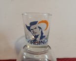 UNIVERSITY OF VIRGINIA SHOT GLASS UVA CAVMAN Over Script 83-94 Logo. NCAA - $15.85