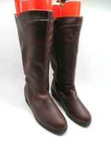 Luftpolster Brown Leather Fur Lined Rubber Sole Boots Womens Size US 7.5 B - $39.00