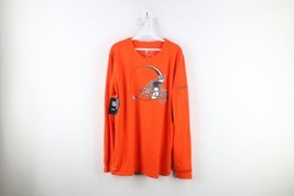 New Nike Mens Large Athletic Cut Cleveland Browns Football Long Sleeve T-Shirt - £33.23 GBP