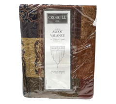 Croscill Ascot Valance 40" x 21" Jewel # 4303 Multicolor Medallion Tassel - $23.76