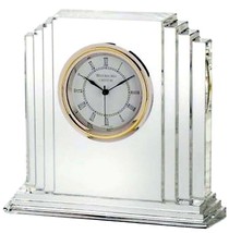 Waterford Crystal Large Metropolitan 6&quot;High Table Mantel Clock 9803730062 New - £118.56 GBP