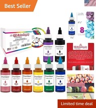 Professional Quality 8-Bottle Liquid Food Color Kit for Chocolate &amp; Cand... - $74.99