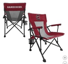 South Carolina Gamecocks Hard Arm Chair Red Black NCAA Tailgating Camping - $98.99