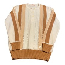 Vintage Courreges Paris Brown Striped Sweater Size Small Medium Brown Un... - £74.73 GBP