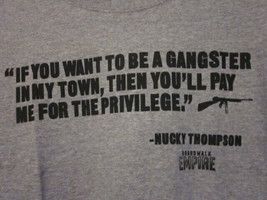 Nwt - Boardwalk Empire Nucky&#39;s Gangster Privilege Line Adult M Short Sleeve Tee - £12.85 GBP