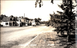 RPPC Garrison MN Texico Standard signs street view Vintage Photo ca. 1940s a4 - £14.34 GBP
