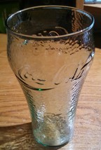 Vtg Coca Cola Coke Pebble Green Glass 16oz Drinking Glasses Tumbler - £3.98 GBP