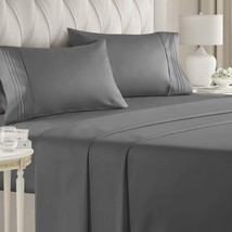 Size Sheet Set - 4 Piece Set - Hotel Luxury Bed Sheets - Extra Soft  Ful... - £34.21 GBP
