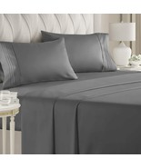 Size Sheet Set - 4 Piece Set - Hotel Luxury Bed Sheets - Extra Soft  Ful... - £34.70 GBP