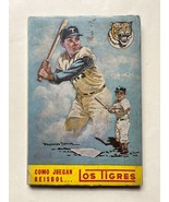 Vintage Mexican Baseball COMO JUEGAN BEISBOL LOS TIGRES MANUAL BOOK from... - £43.79 GBP