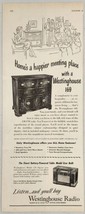 1948 Print Ad Westinghouse 169 Console Radio-Phonographs & Battery Table Model - $17.08