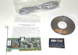 DSI Creative DI3635-10 Data/Fax PCI Modem 56Kbps PCI Bus (Plug &amp; Play) V.90 - £10.38 GBP