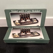 Mens Dresser Top Valet Four Trays Coin Holder Lot Of 2 Vintage 90s NOS New - $9.89