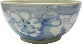 Bowl SILLA Twisted Flower Blue White Colors May Vary Variable Ceramic Ha... - $419.00