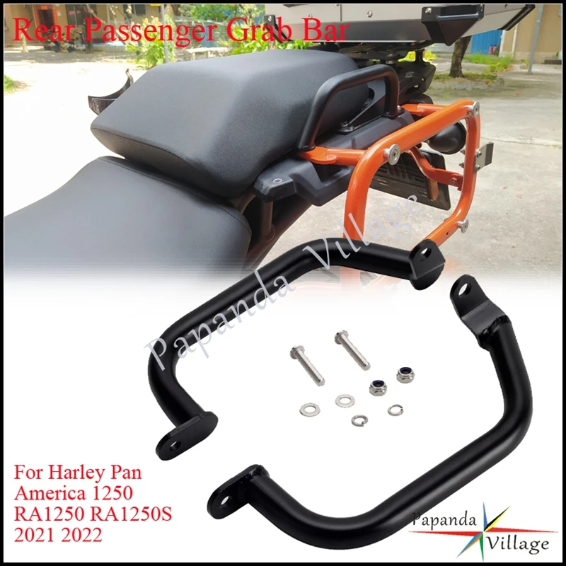 Motorcycle Hand Rail Rear Penger Seat Side Armrest Handle Grab Bar  Harley Pan A - £241.79 GBP