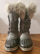 SOREL Boots NY1858-052 Joan of Arctic Insulated Waterproof Winter Gray Size 5 - £36.01 GBP