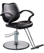 Funnylife Black PU Material Round Base Hydraulic Styling Chair - £145.02 GBP